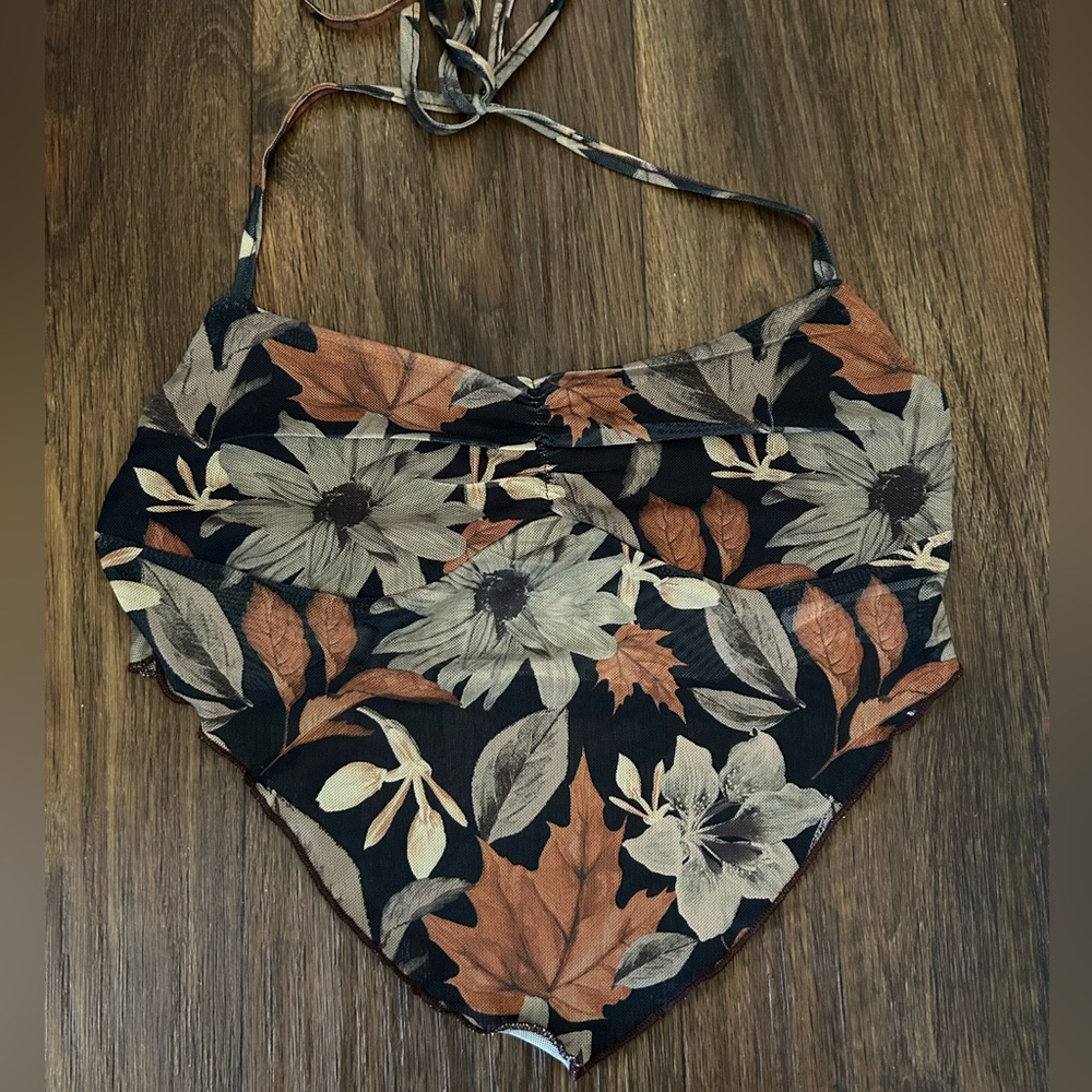 Floral Halter/Bandana Top